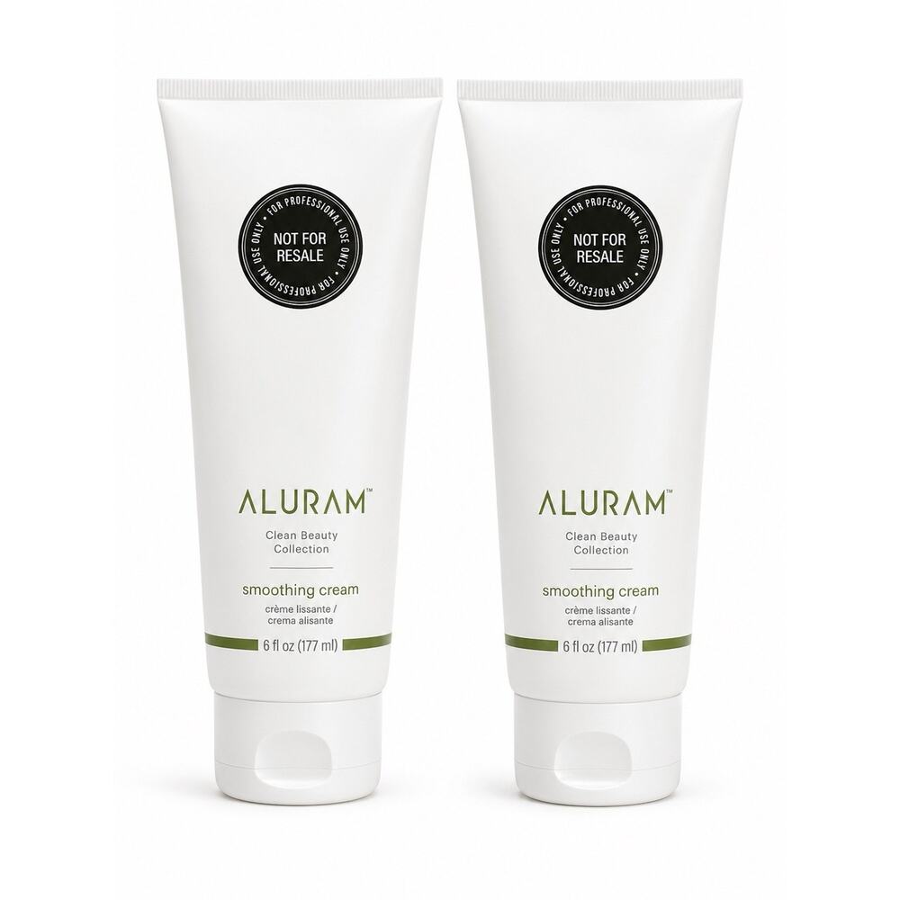 Aluram Smoothing Cream 6 Fl.Oz Clean Beauty Anti Frizz Hair Care Duo